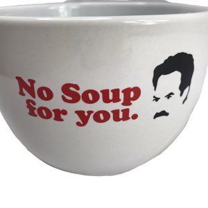 SEINFELD Large Mug Soup Cup "No Soup for You"  White.  Oversized Large